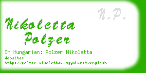 nikoletta polzer business card